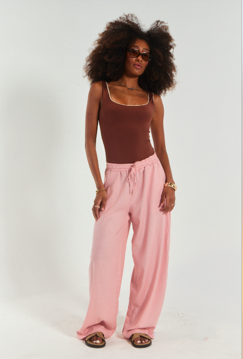 Body básico feminino em tecido poliamida dupla face - FLOW