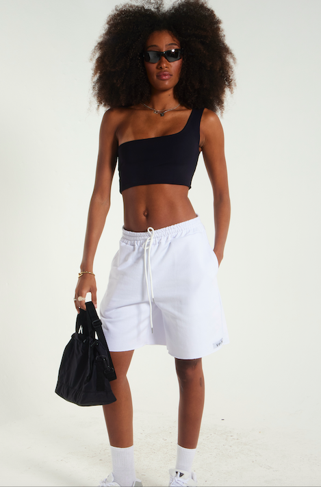 Top Duna- em poliamida  um ombro só