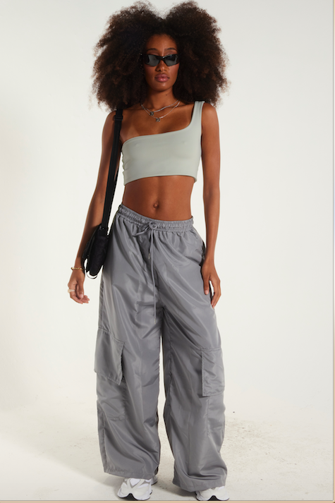 Top Duna- em poliamida  um ombro só